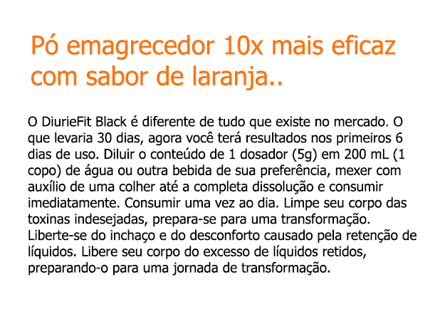 DiurieFit Black produto 100% natural 02